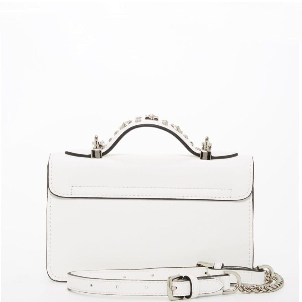 Susu The Hollywood White Leather Crossbody Bag 3