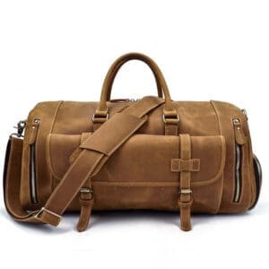 Handmade Leather Duffle Bag