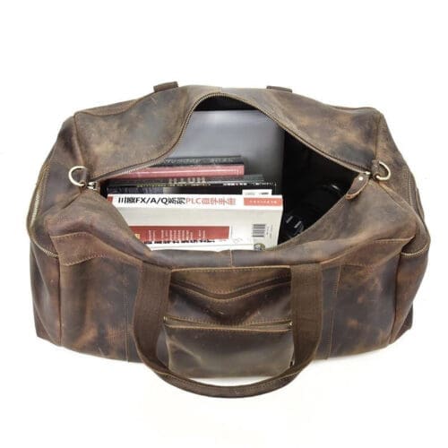 The Colden Duffle Bag Large Capacity Leather Weekender 18