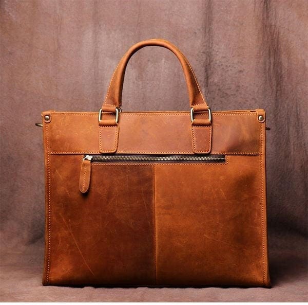 The Dagmar Leather Briefcase Vintage Leather Messenger Bag 5