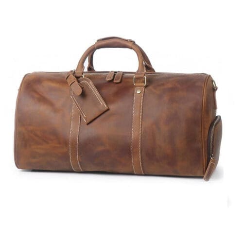 The Dagny Weekender Large Leather Duffle Bag 9