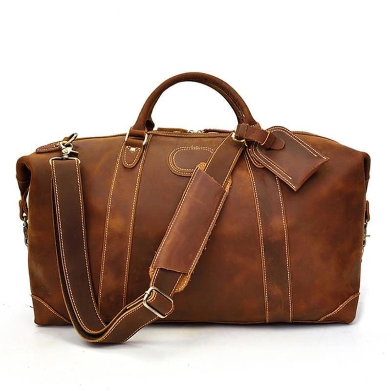 The Eira Duffle Bag Vintage Leather Weekender 2