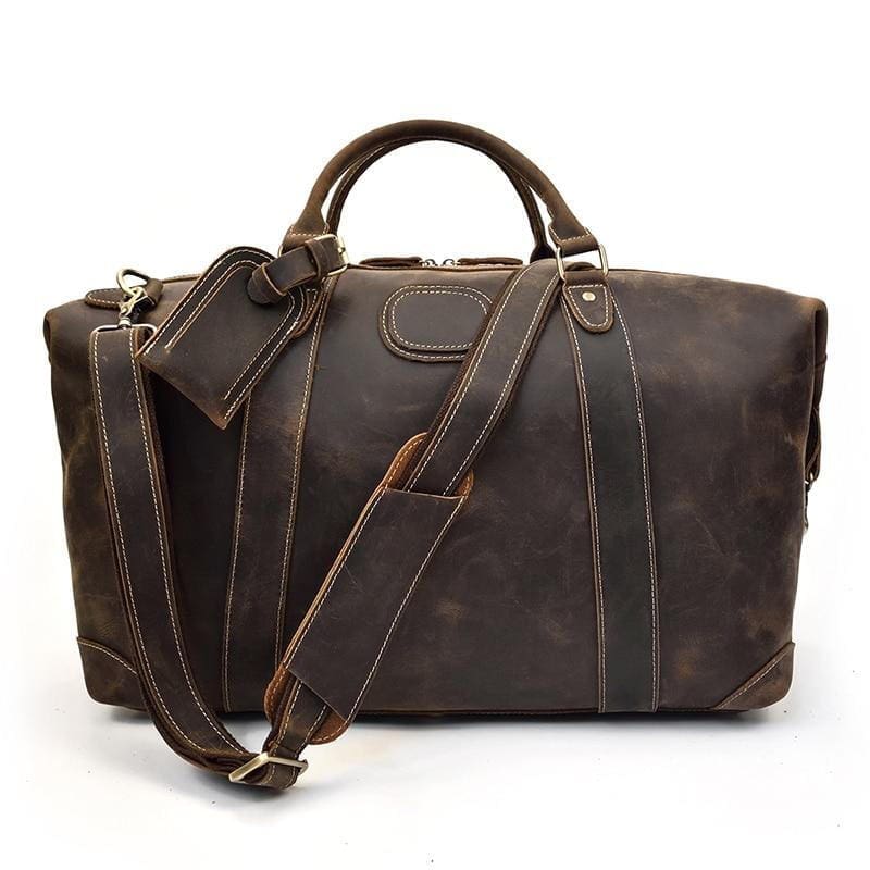 The Eira Duffle Bag Vintage Leather Weekender 5