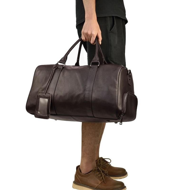 The Endre Weekender Vintage Leather Duffle Bag 4