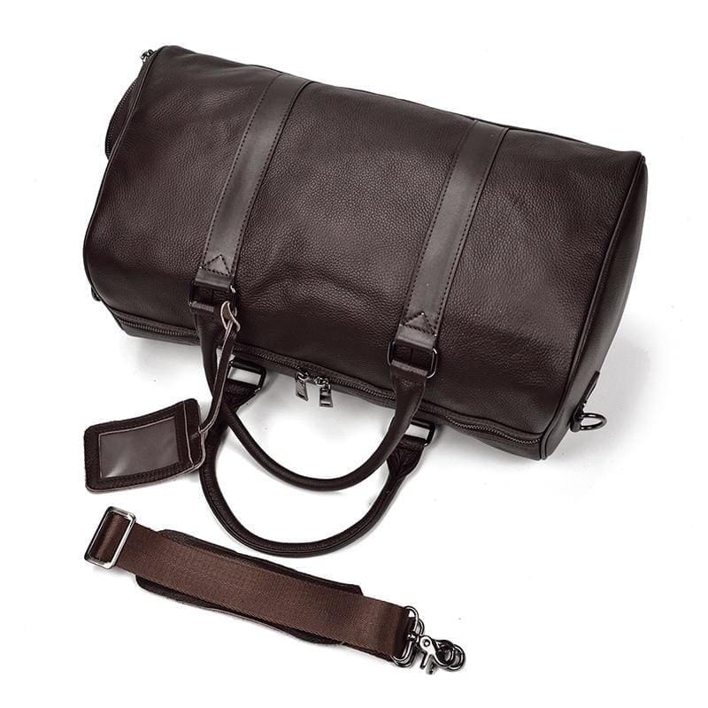 The Endre Weekender Vintage Leather Duffle Bag 9