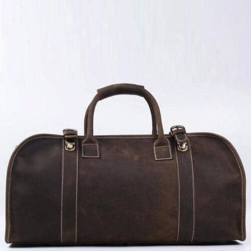 The Erlend Duffle Bag Vintage Leather Weekender 4