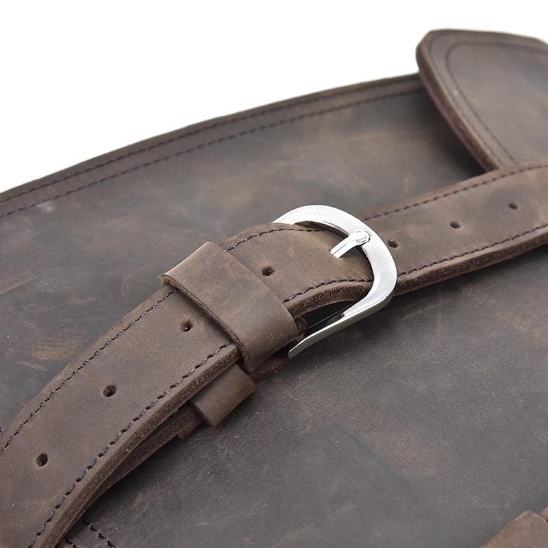 The Gustav Messenger Bag Large Capacity Vintage Leather Messenger Bag 10