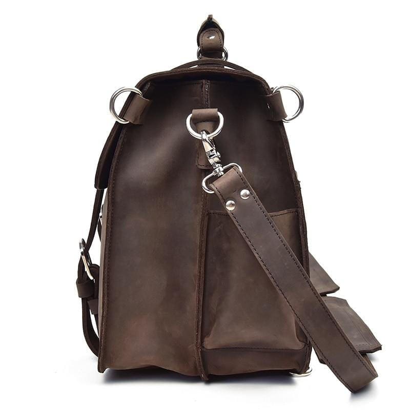 The Gustav Messenger Bag Large Capacity Vintage Leather Messenger Bag 12