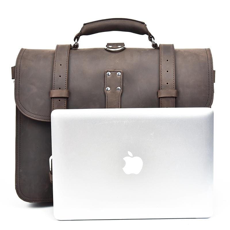 The Gustav Messenger Bag Large Capacity Vintage Leather Messenger Bag 16