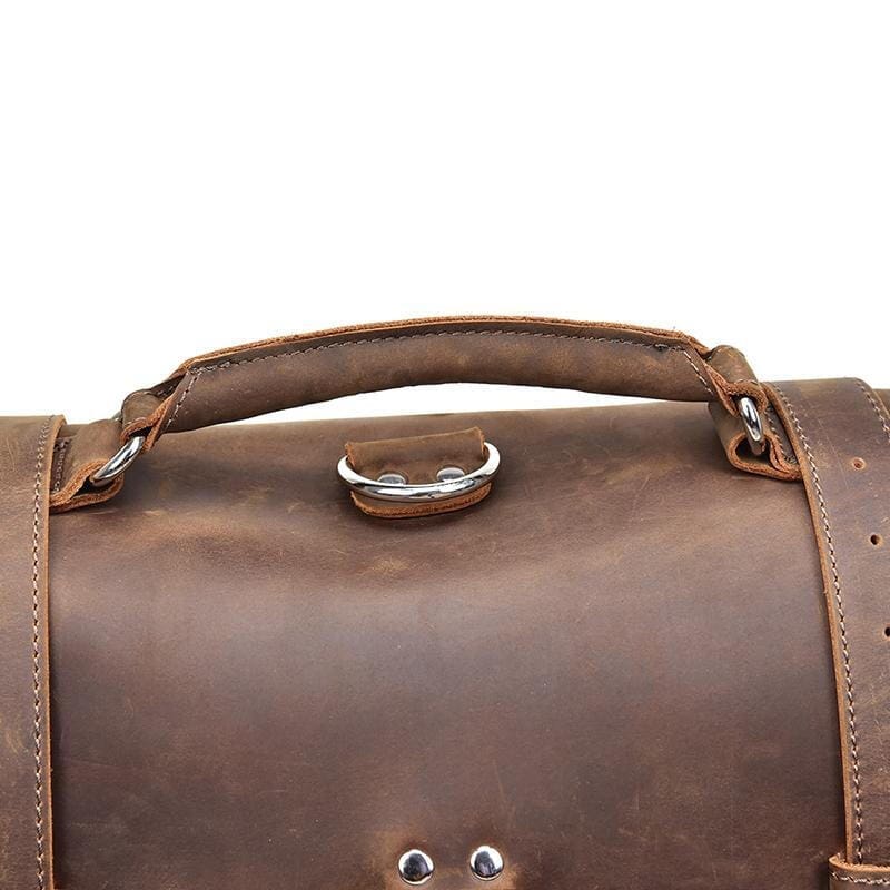 The Gustav Messenger Bag Large Capacity Vintage Leather Messenger Bag 17