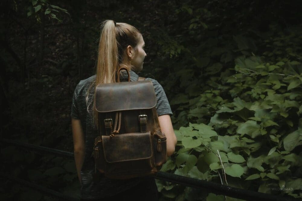 The Hagen Backpack Vintage Leather Backpack 11