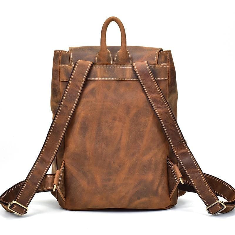 The Hagen Backpack Vintage Leather Backpack 19