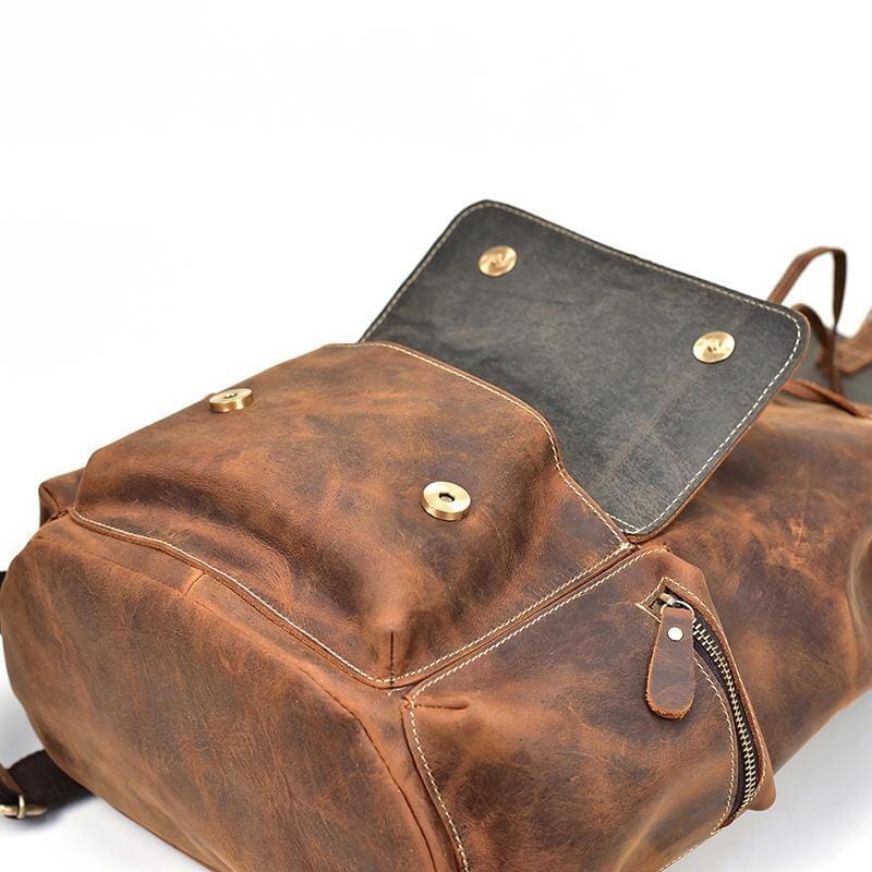 The Hagen Backpack Vintage Leather Backpack 4