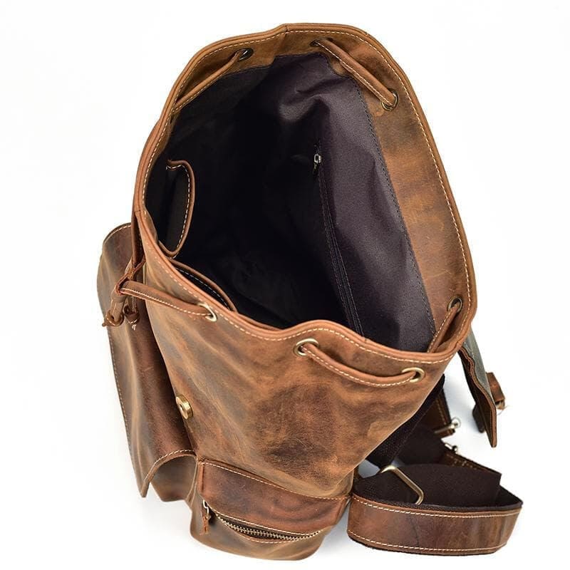 The Hagen Backpack Vintage Leather Backpack 7
