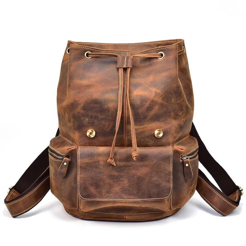 The Hagen Backpack Vintage Leather Backpack 8