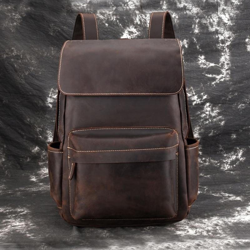 The Helka Backpack Genuine Vintage Leather Backpack 6