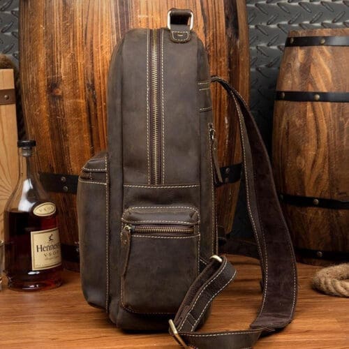 The Langley Backpack Genuine Vintage Leather Backpack 19