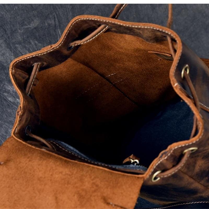 The Olaf Rucksack Vintage Leather Travel Backpack 12