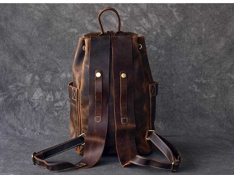 The Olaf Rucksack Vintage Leather Travel Backpack 13