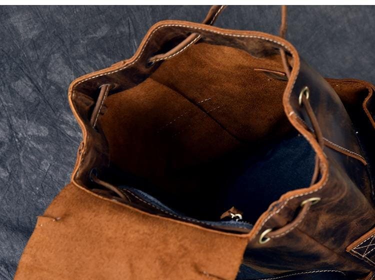 The Olaf Rucksack Vintage Leather Travel Backpack 5