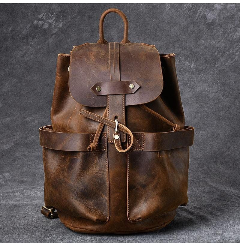 The Olaf Rucksack Vintage Leather Travel Backpack 6