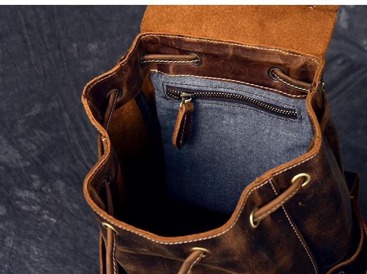 The Olaf Rucksack Vintage Leather Travel Backpack 9