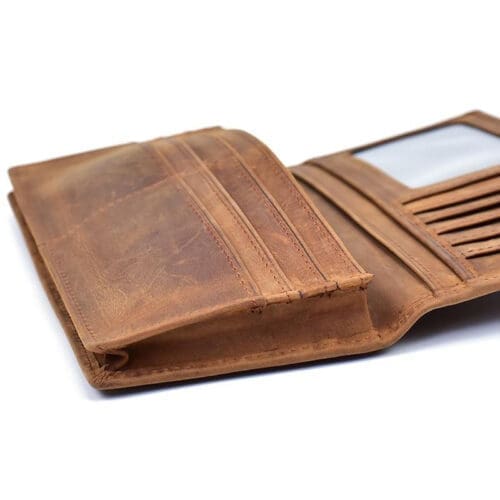 The Pathfinder Bifold Wallet Genuine Leather Pocket Book 6