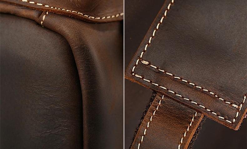 The Raoul Backpack Handmade Vintage Leather Backpack 10