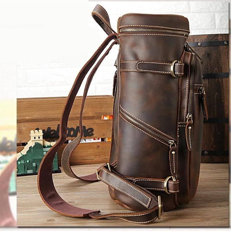 The Raoul Backpack Handmade Vintage Leather Backpack 11