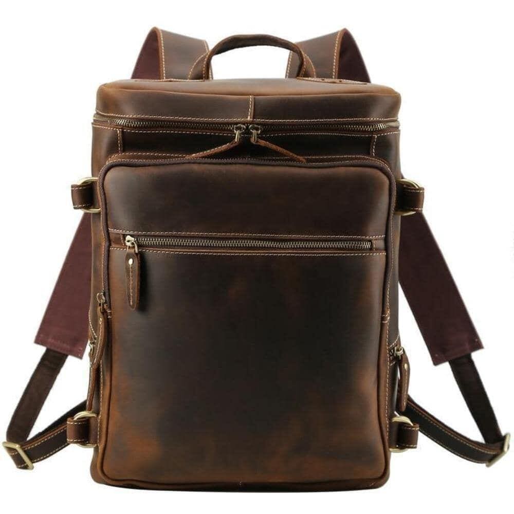 The Raoul Backpack Handmade Vintage Leather Backpack 2