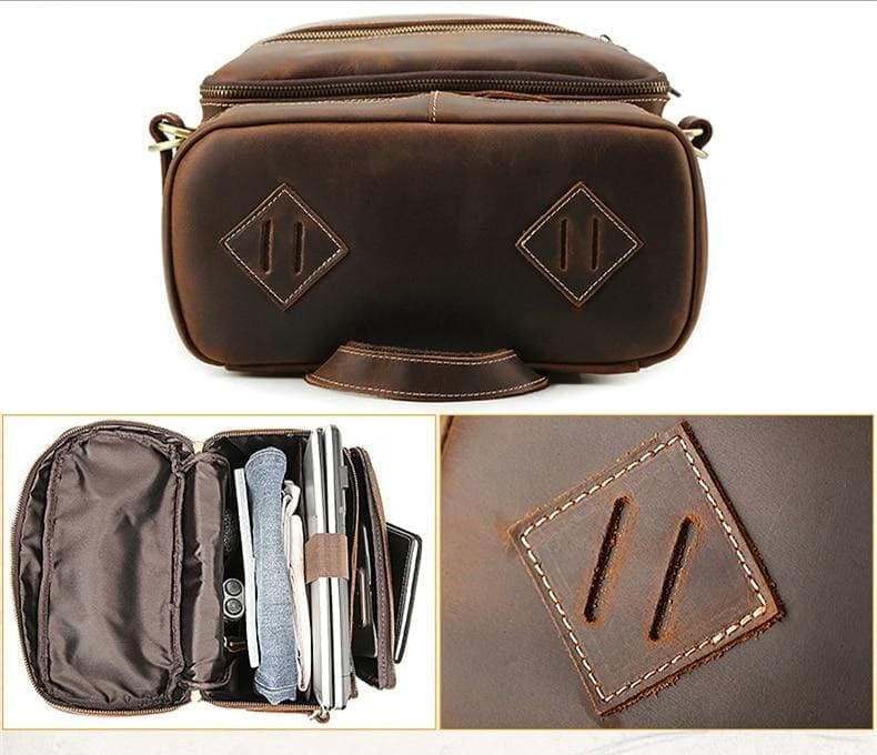 The Raoul Backpack Handmade Vintage Leather Backpack 5