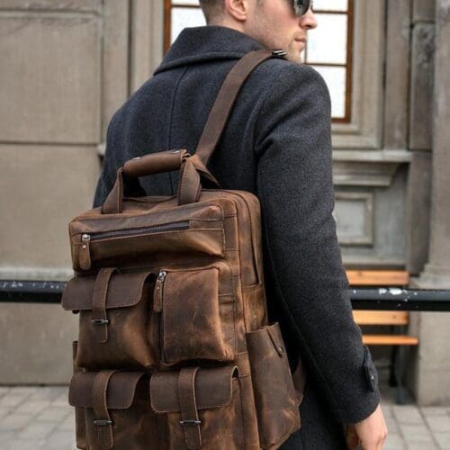 The Shelby Backpack Handmade Genuine Leather Backpack 7