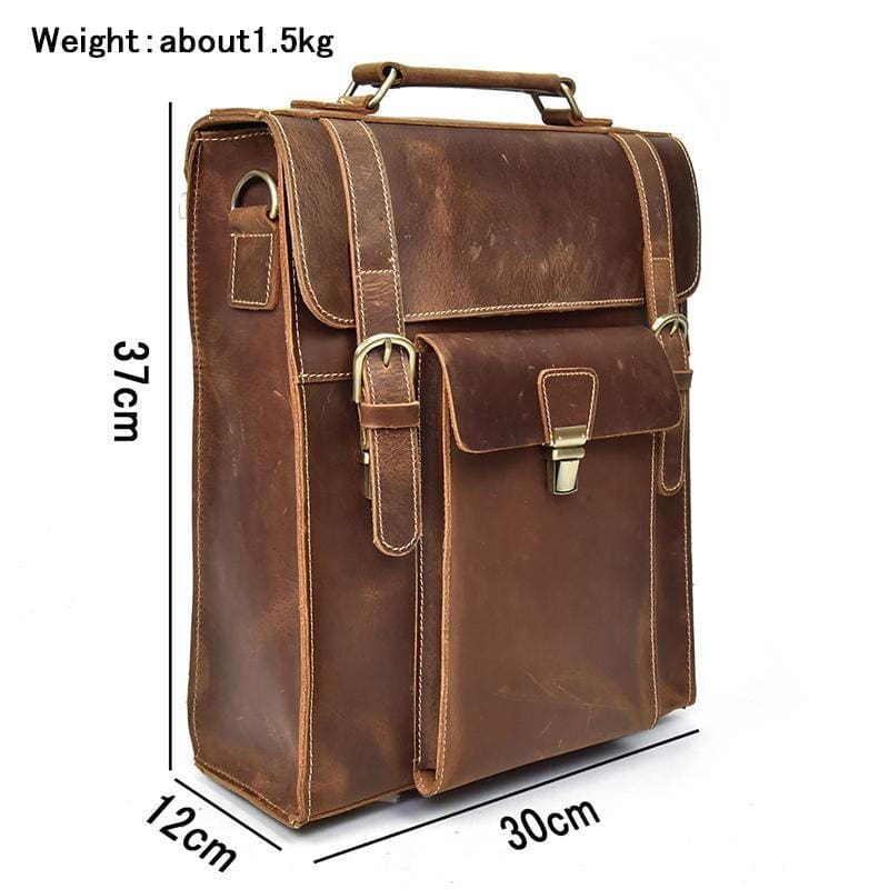 The Vali Backpack Handmade Vintage Leather 10