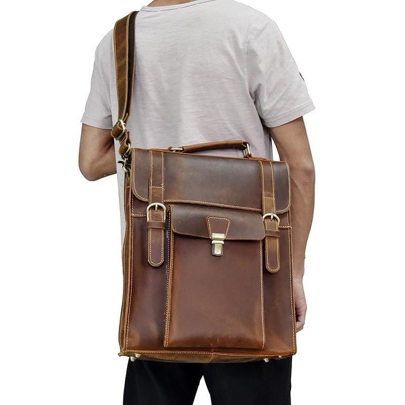 The Vali Backpack Handmade Vintage Leather 16