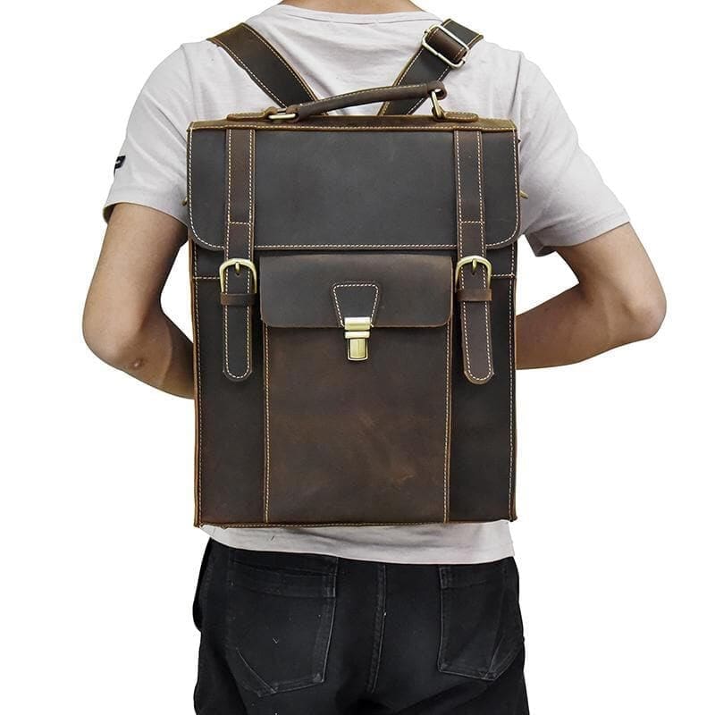 The Vali Backpack Handmade Vintage Leather 17
