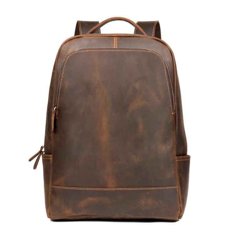 The Vernon Backpack Genuine Vintage Leather Minimalist Backpack 12
