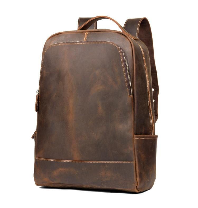 The Vernon Backpack Genuine Vintage Leather Minimalist Backpack 13