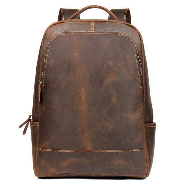 Leather Minimalist Backpack