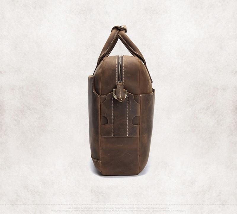 The Welch Briefcase Vintage Leather Messenger Bag 6