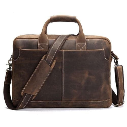 Leather Messenger Bag