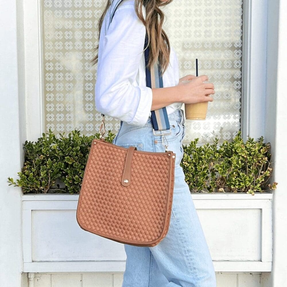 Threaded Pear Lea Woven Courier Choose Your Strap