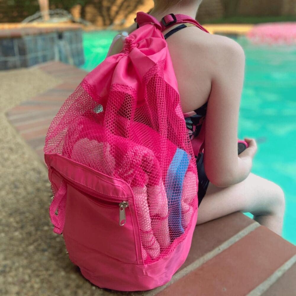 Threaded Pear Foldable Kids Mesh Backpack - Image 7