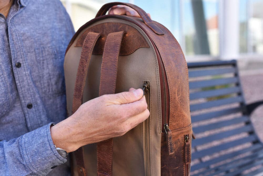 Kiko Executive Backpack Lockable Zipper 3