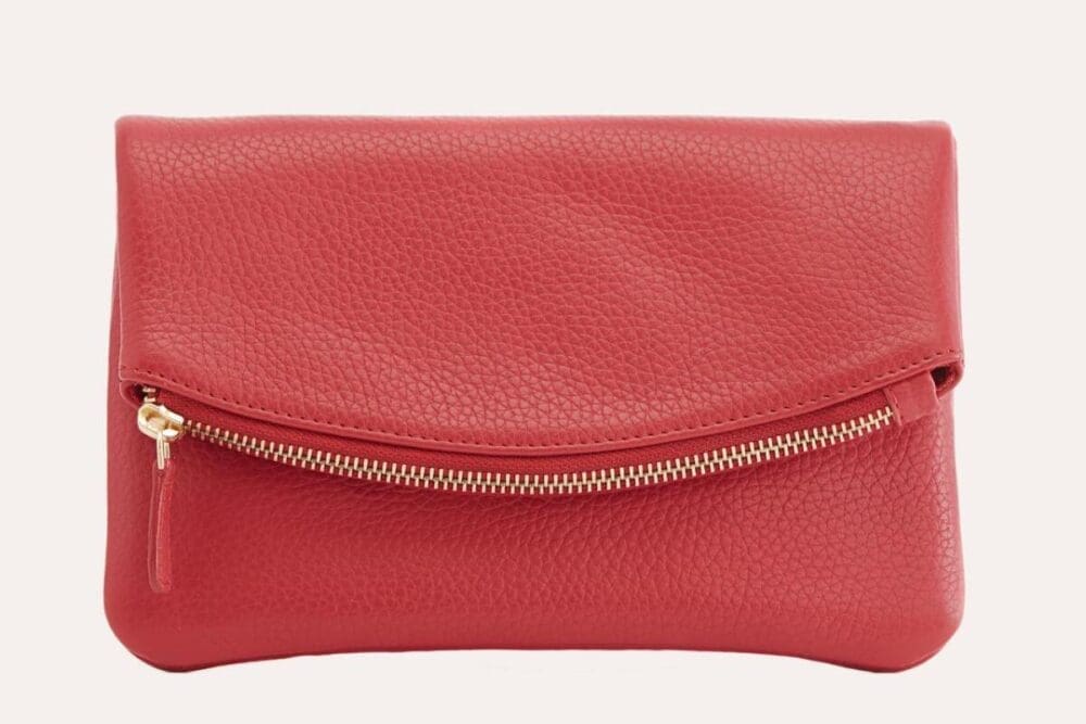 Kiko Flap Leather Clutch