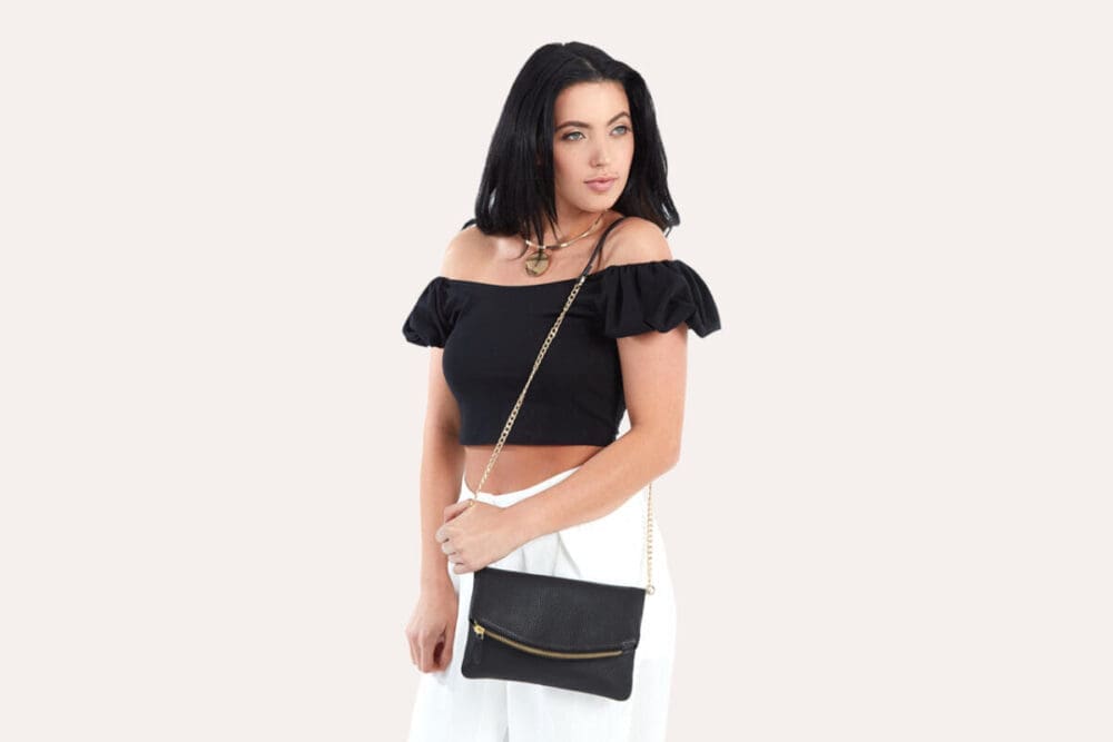 Kiko Flap Leather Clutch 4
