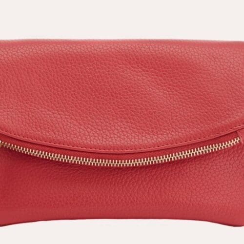 Kiko Flap Leather Clutch