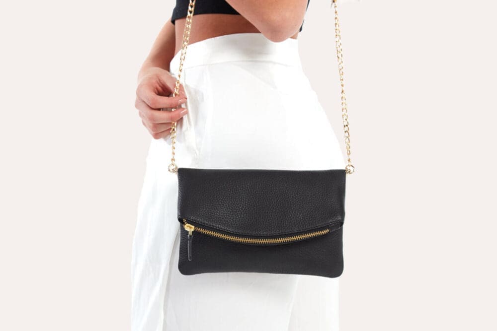Kiko Flap Leather Clutch 7