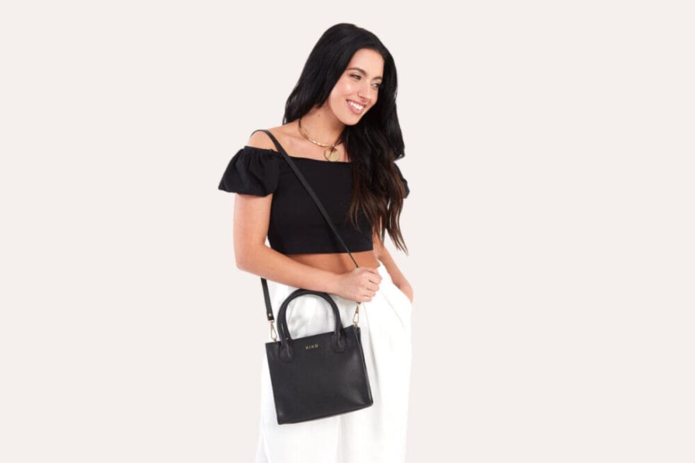 Kiko Simplistic Crossbody Bag In Pebble Leather 2