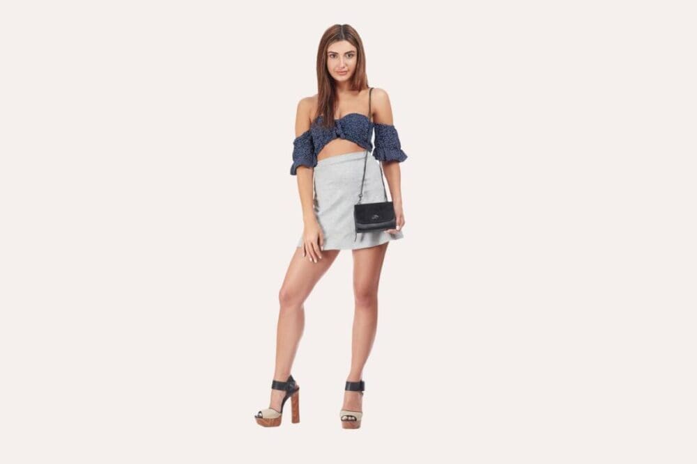 Kiko Two Tone Crossbody Leather And Suede 3