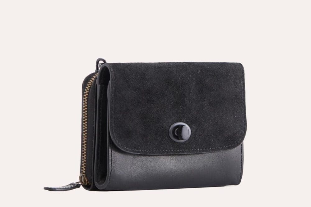 Kiko Two Tone Crossbody Leather And Suede 4